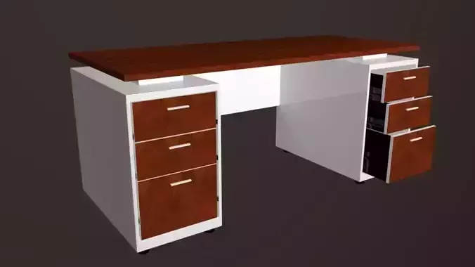 Modern Office Desk Oak