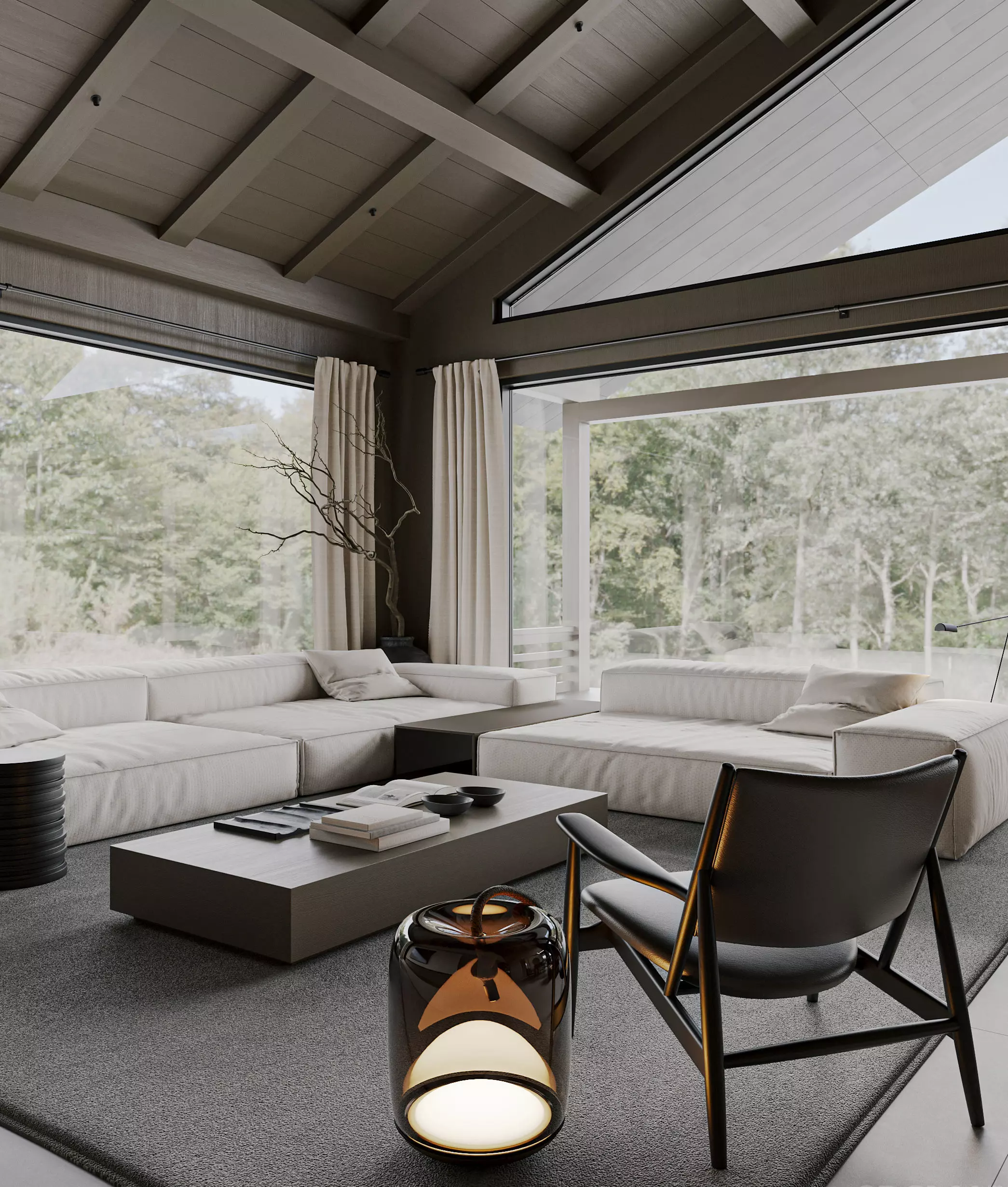 Livingroom and Kitchen 3D model