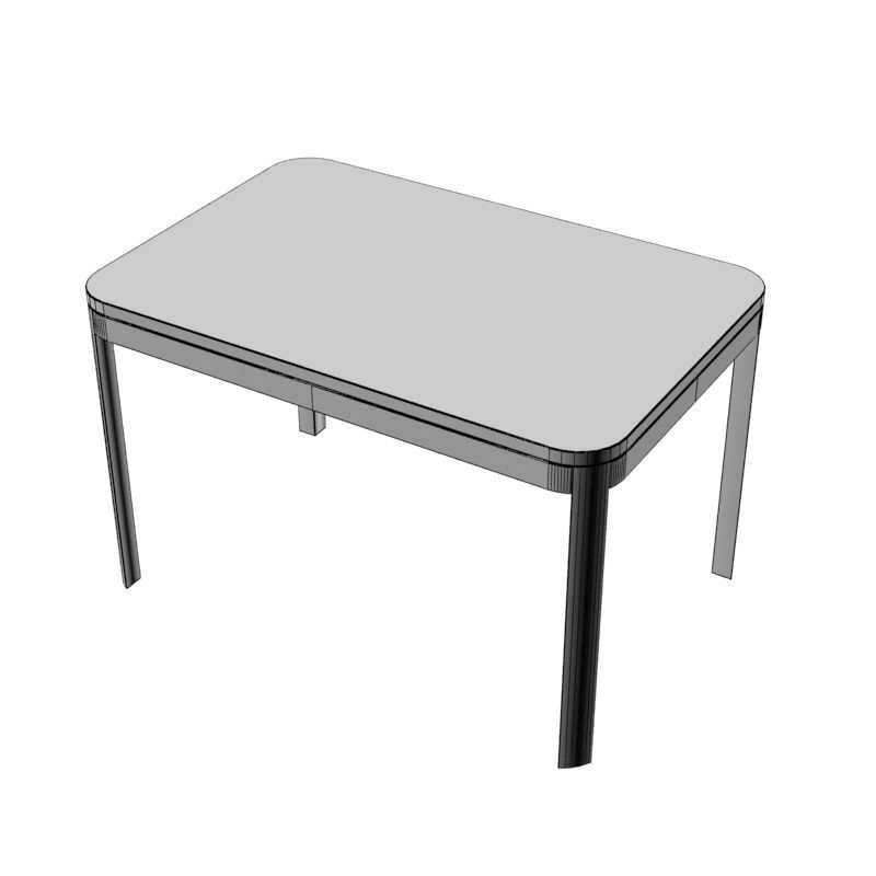Wooden Table 006 3D model_20
