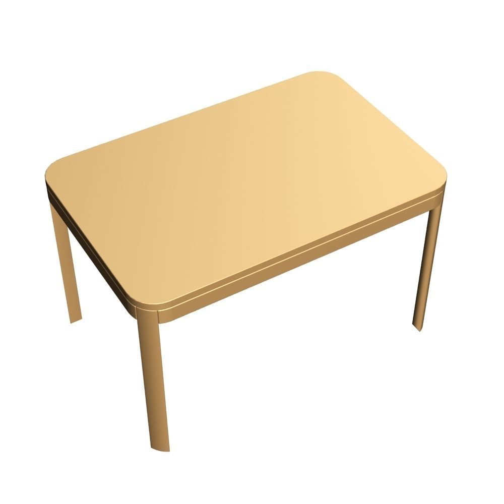 Wooden Table 006 3D model_5