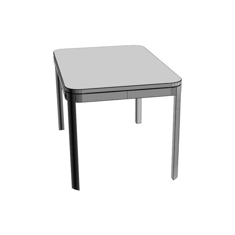 Wooden Table 006 3D model_22