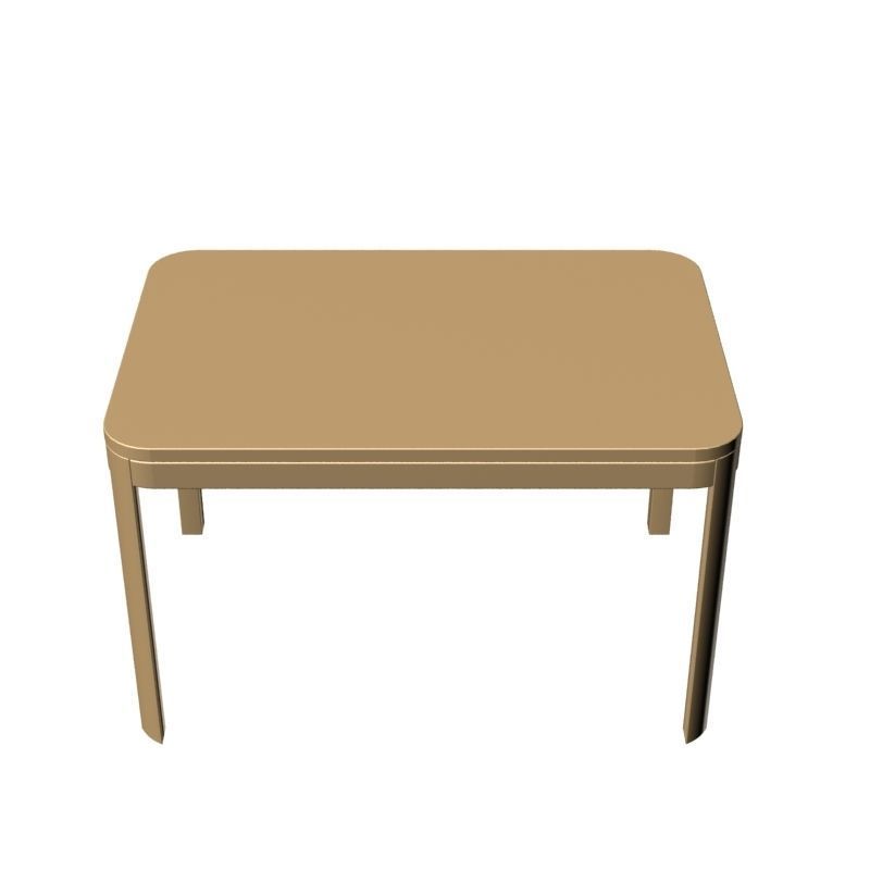 Wooden Table 006 3D model_8