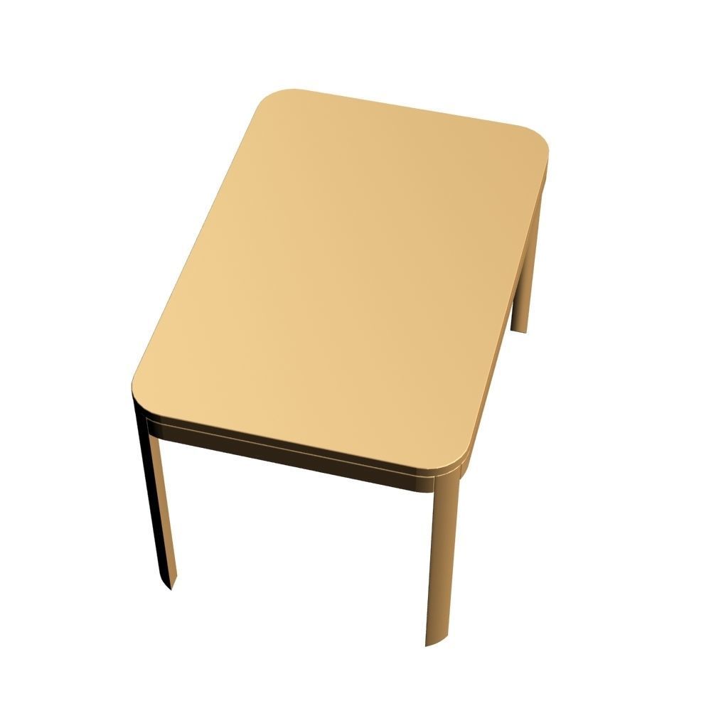Wooden Table 006 3D model_6
