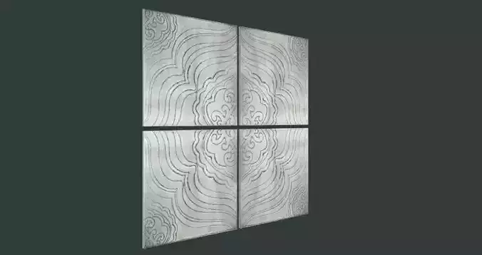 Jacinto Wall Art Low-poly 3D model