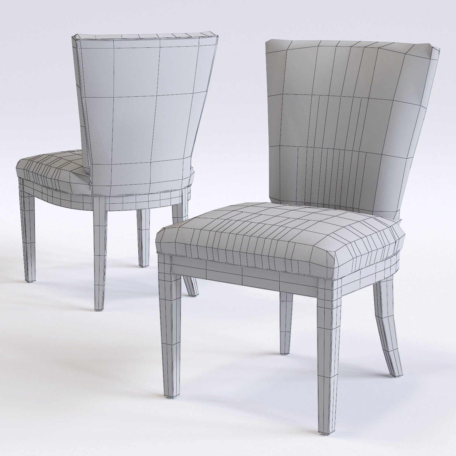 Clayton Armchair and Winnetka Table 3D model_5