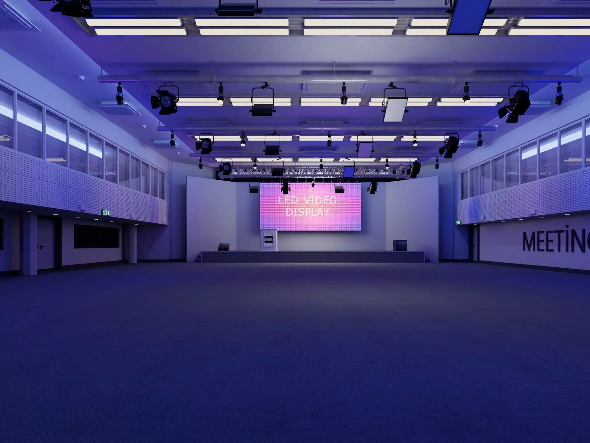 Convention Center Meeting Room 3D model