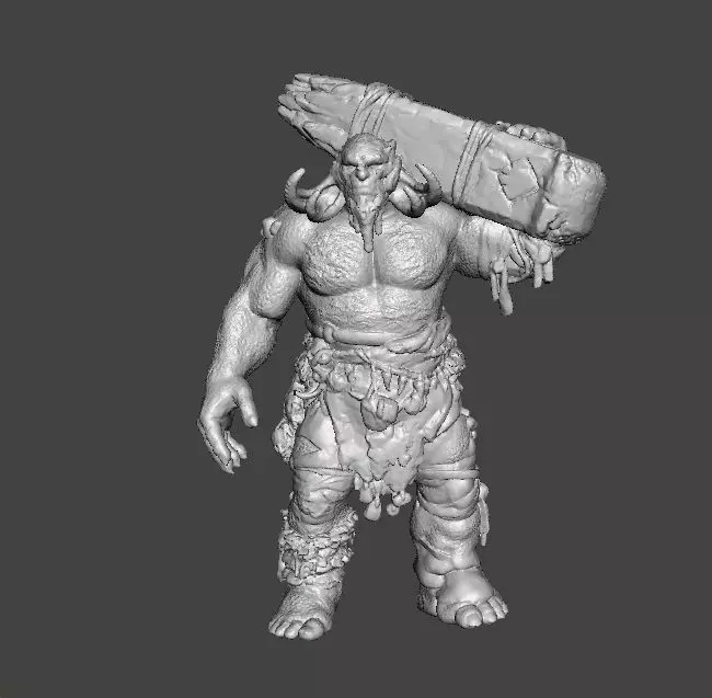 GOW FIRE TROLL MINIATURE MODEL FOR FANTASY GAMES RPG DND 3D print model