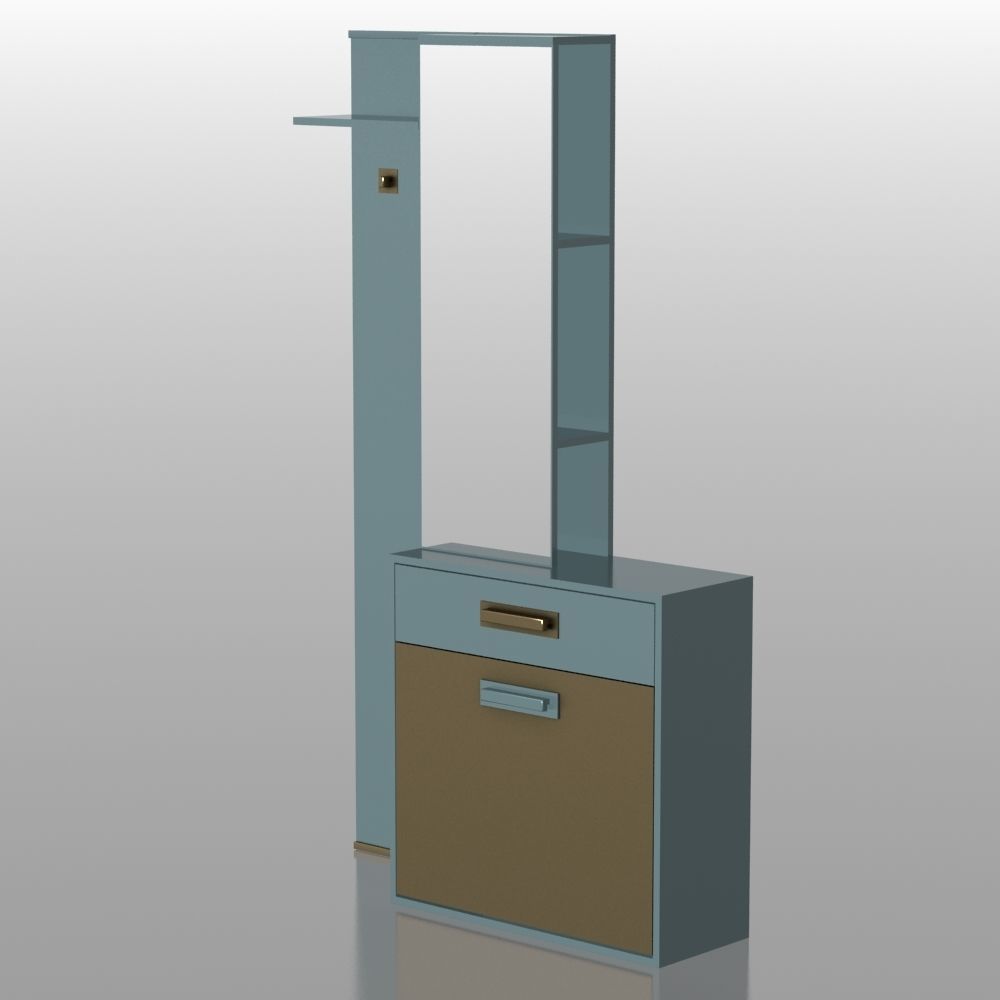 Hallway 003 3D model_12