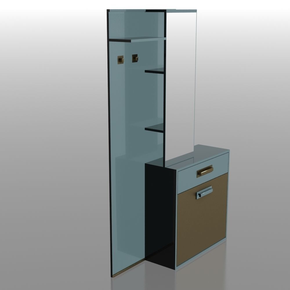 Hallway 003 3D model_4