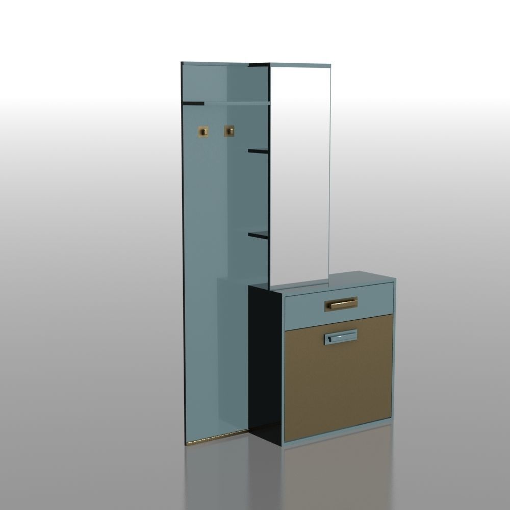 Hallway 003 3D model_1