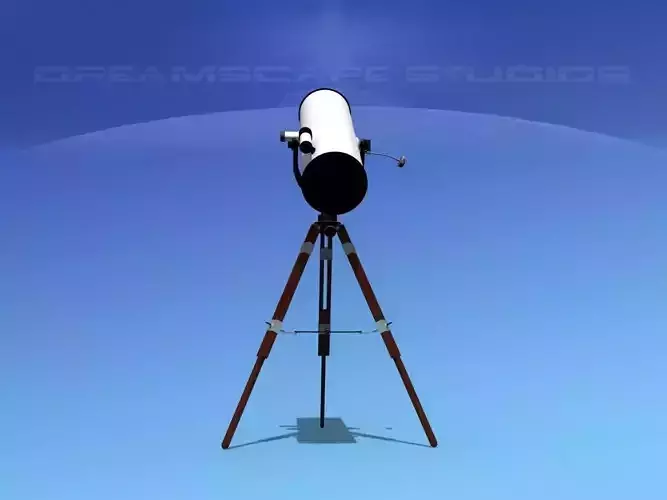 12 In Reflector Telescope 3D model