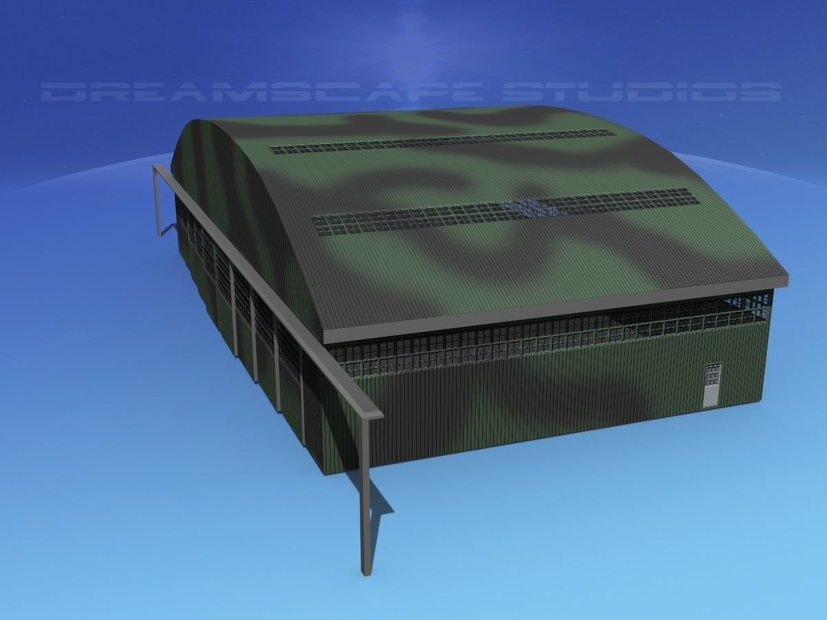Aircraft Hangar 2 3D model_9