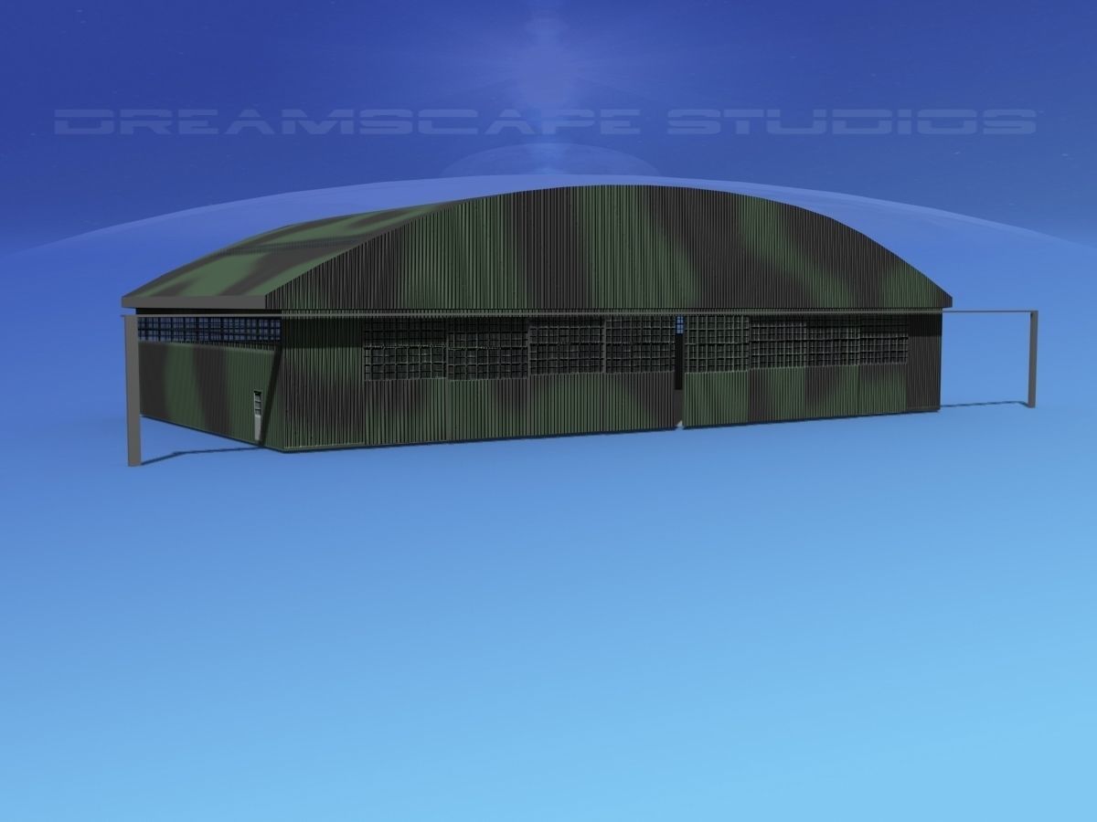 Aircraft Hangar 2 3D model_2