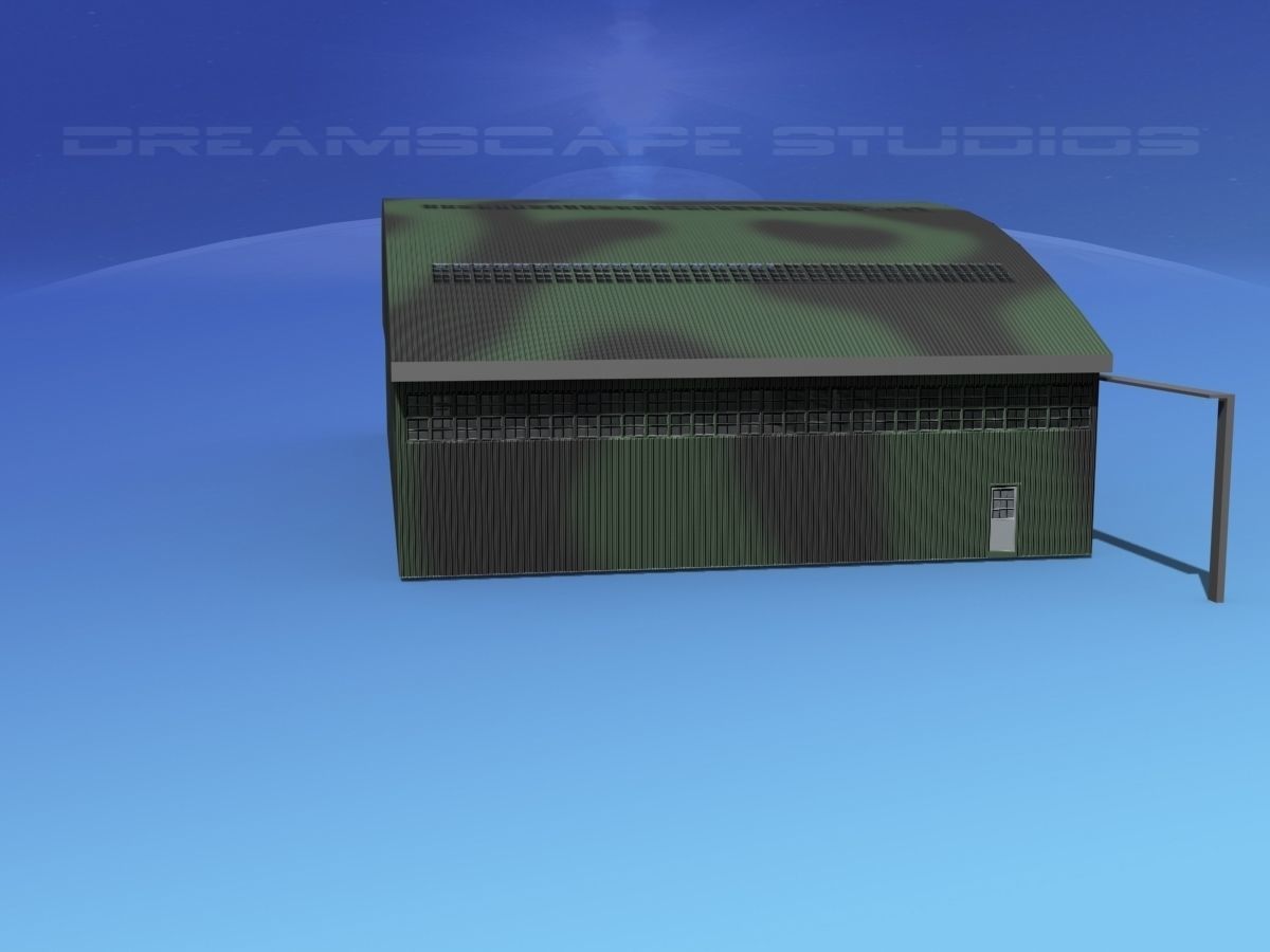 Aircraft Hangar 2 3D model_4