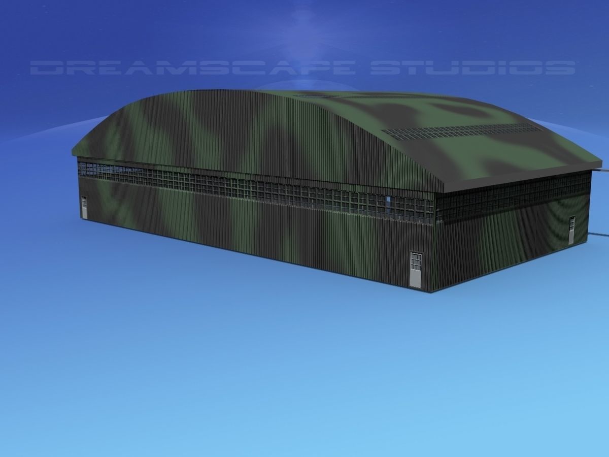 Aircraft Hangar 2 3D model_5