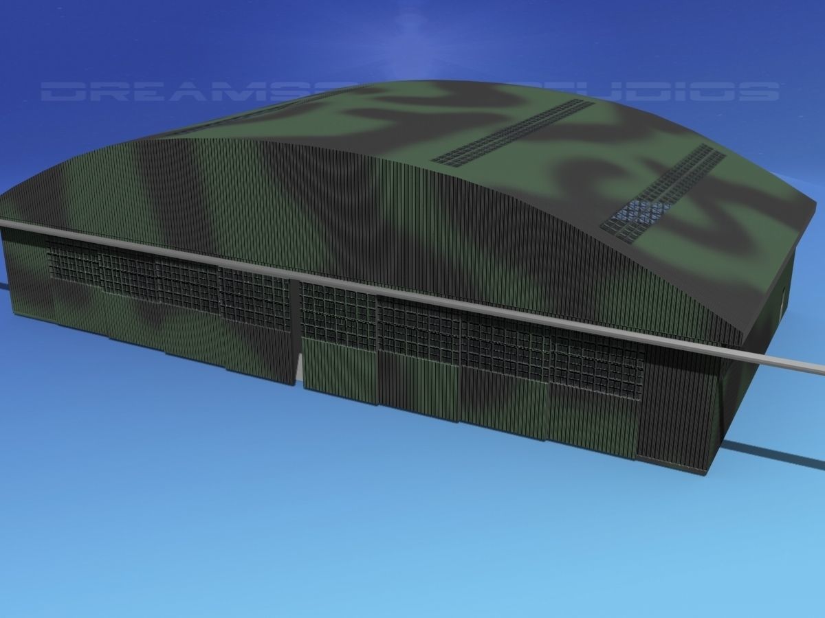 Aircraft Hangar 2 3D model_10