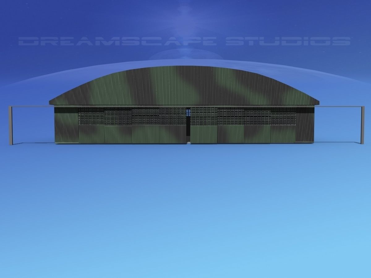 Aircraft Hangar 2 3D model_1
