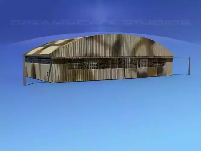Aircraft Hangar 3 3D model