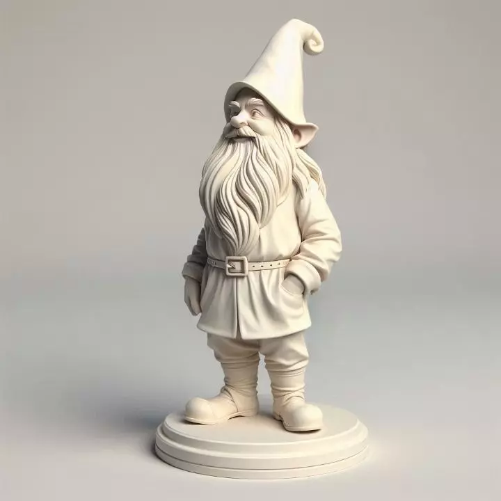 3135 Fairy Tale Gnome Color Full Body Figurine 3d stl 3D print model