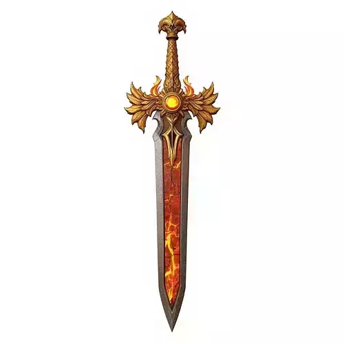 Phoenix Rising Magma Blade 3D Model