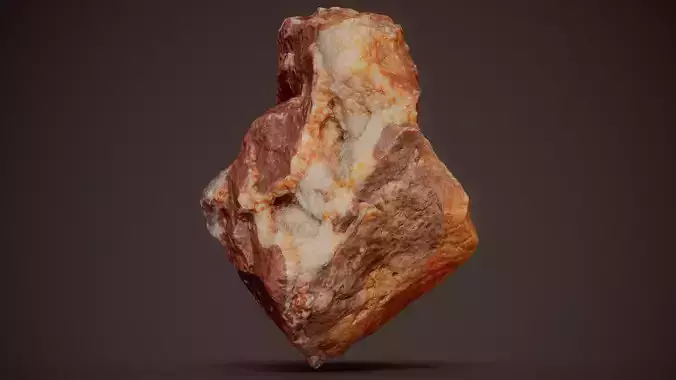 Smithsonite With Goethite Red Mineral 07