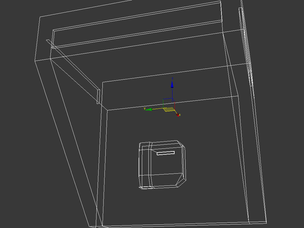 Taxafon telephone booth with phone Low-poly 3D model_5