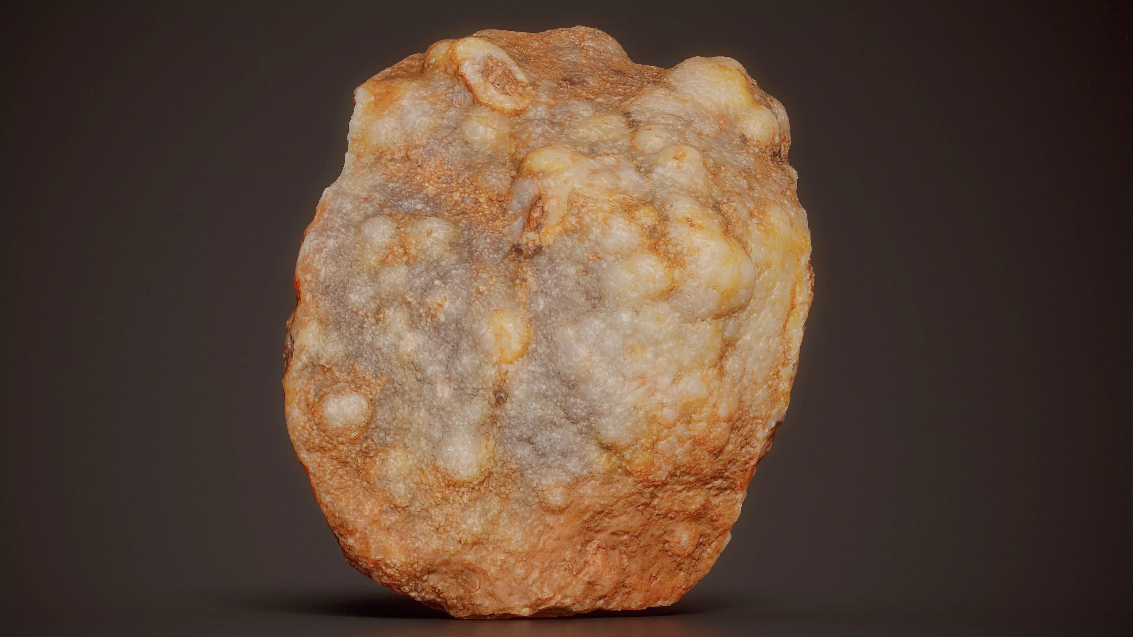 Smithsonite With Goethite Red Mineral 06 Low-poly 3D model