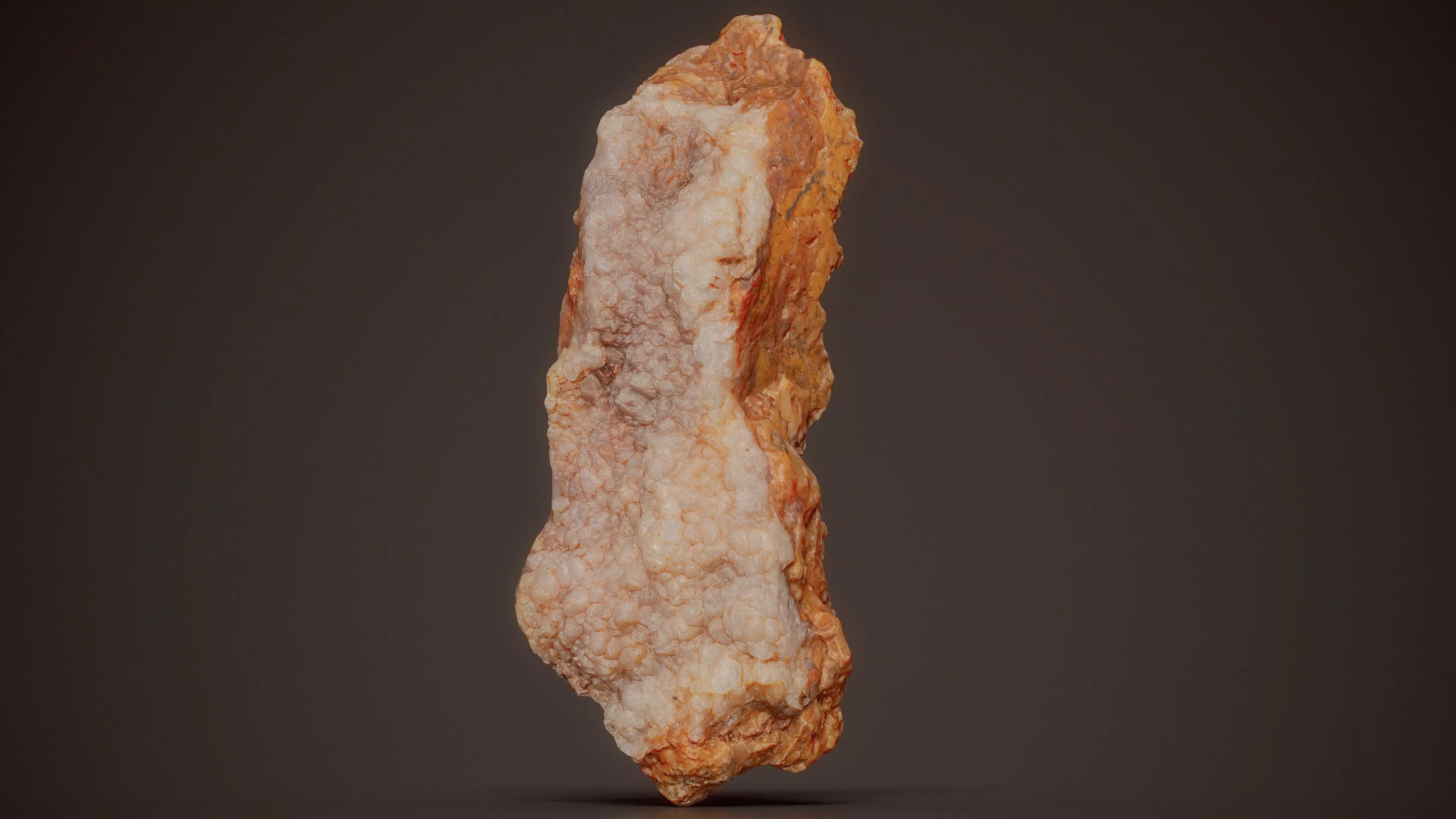 Smithsonite Red Mineral 08 Low-poly 3D model
