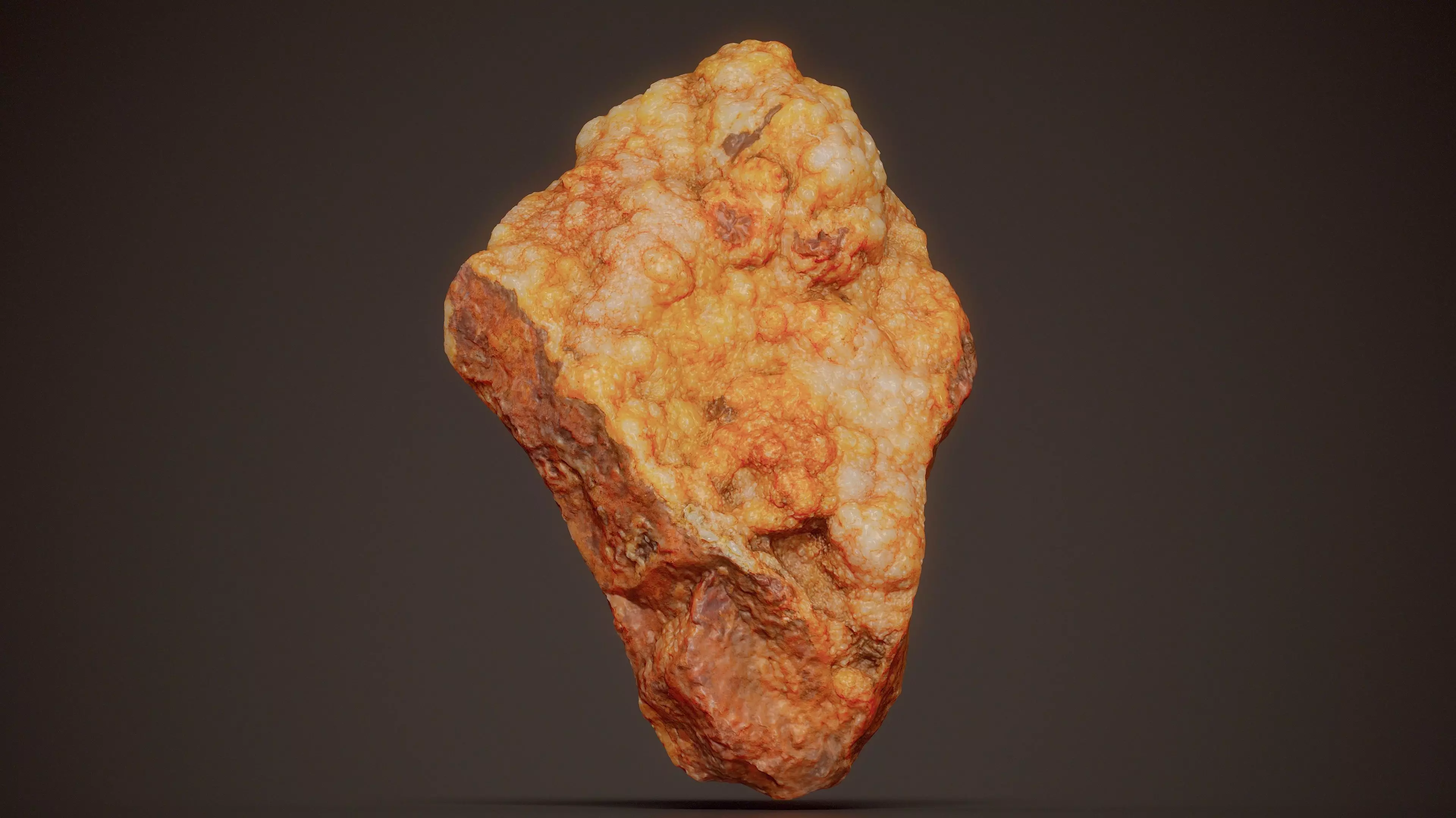 Smithsonite Red Mineral 05 Low-poly 3D model