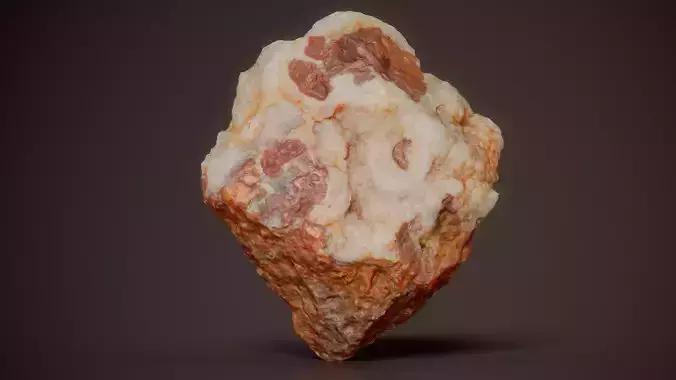 Hematite Botryoids On Calcite Red Marble Rock 02