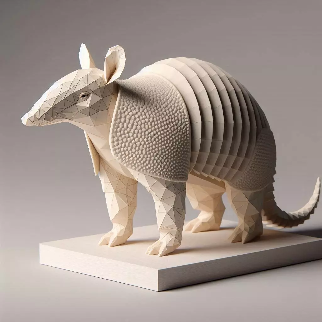 3136 Low Poly Australian Armadillo 3D Model STL DND Free 3D print model