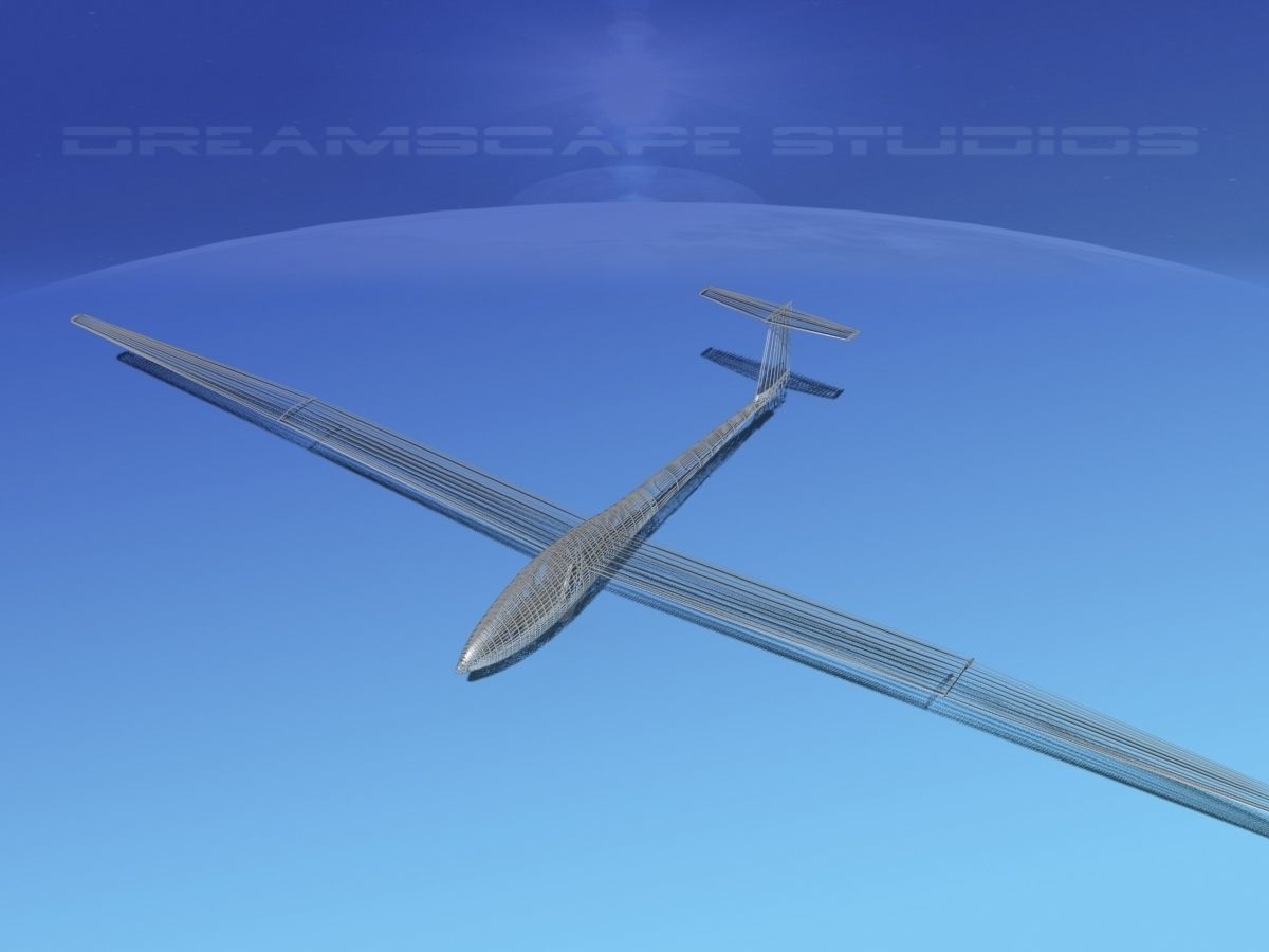 Glaser Dirks DG-200 15-metre Sailplane 3D model_15