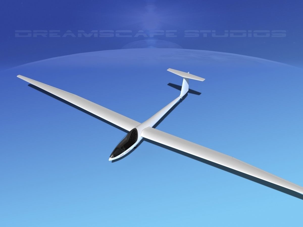 Glaser Dirks DG-200 15-metre Sailplane 3D model_7