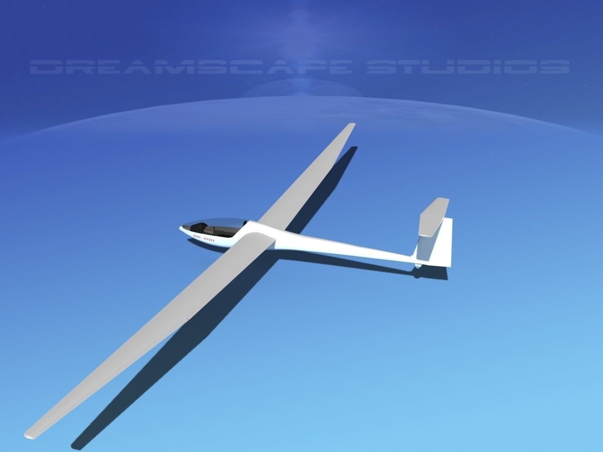 Glaser Dirks DG-200 15-metre Sailplane 3D model_5