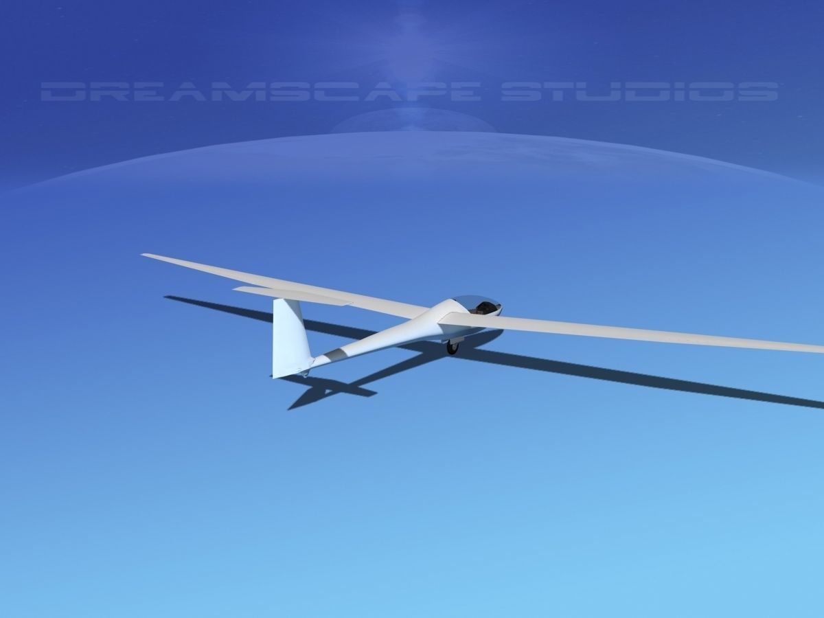Glaser Dirks DG-200 15-metre Sailplane 3D model_2