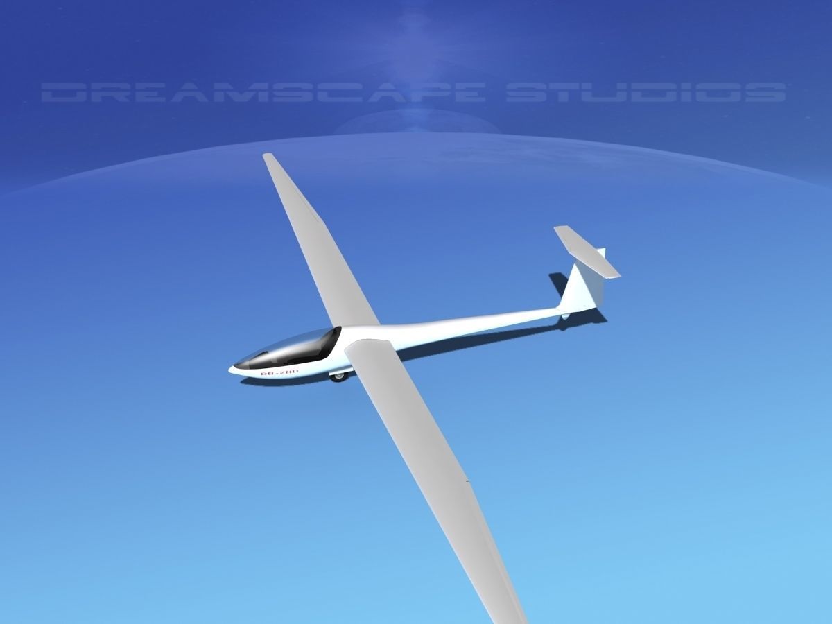 Glaser Dirks DG-200 15-metre Sailplane 3D model_6