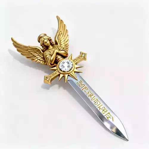 Divine Seraph Guardian Dagger 3D Model