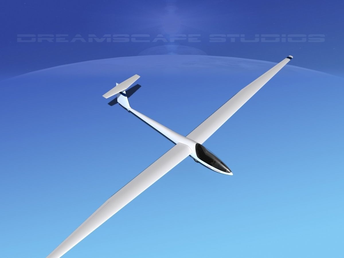 Glaser Dirks DG-200 15-metre Sailplane V01 3D model_9
