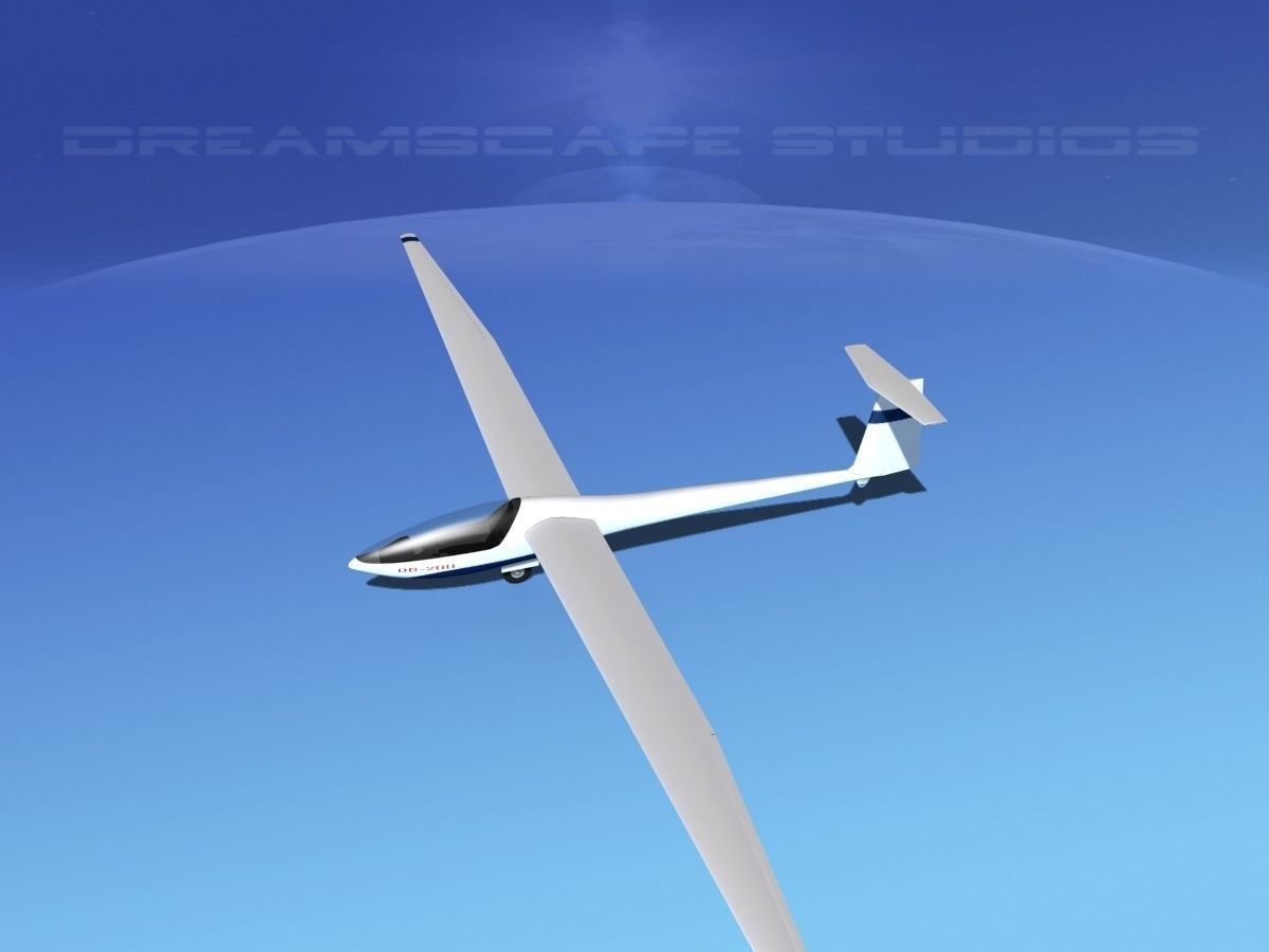 Glaser Dirks DG-200 15-metre Sailplane V01 3D model_6