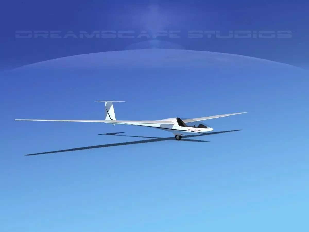 Glaser Dirks DG-200 15-metre Sailplane V02 3D model