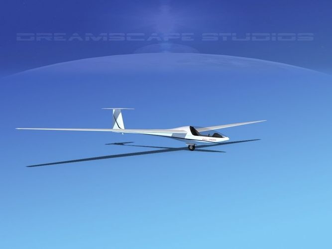 Glaser Dirks DG-200 15-metre Sailplane V02 3D model