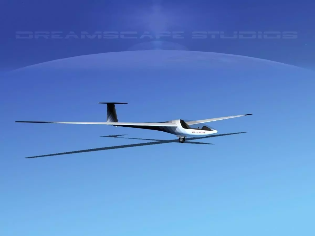Glaser Dirks DG-200 15-metre Sailplane V04 3D model
