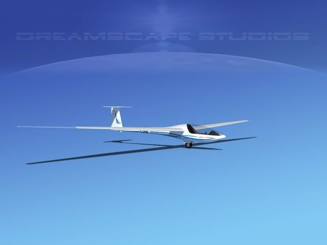 Glaser Dirks DG-200 15-metre Sailplane V05 3D model