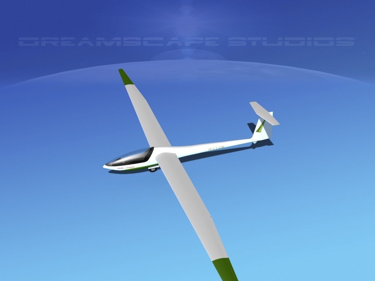 Glaser Dirks DG-200 15-metre Sailplane V06 3D model_6