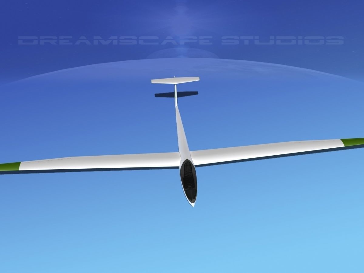 Glaser Dirks DG-200 15-metre Sailplane V06 3D model_8