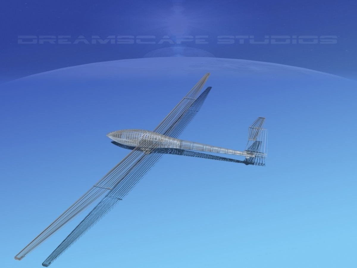 Glaser Dirks DG-200 15-metre Sailplane V06 3D model_14