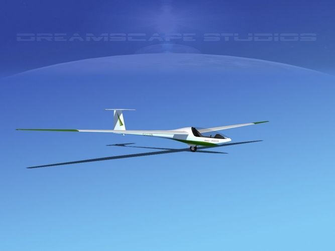 Glaser Dirks DG-200 15-metre Sailplane V06 3D model