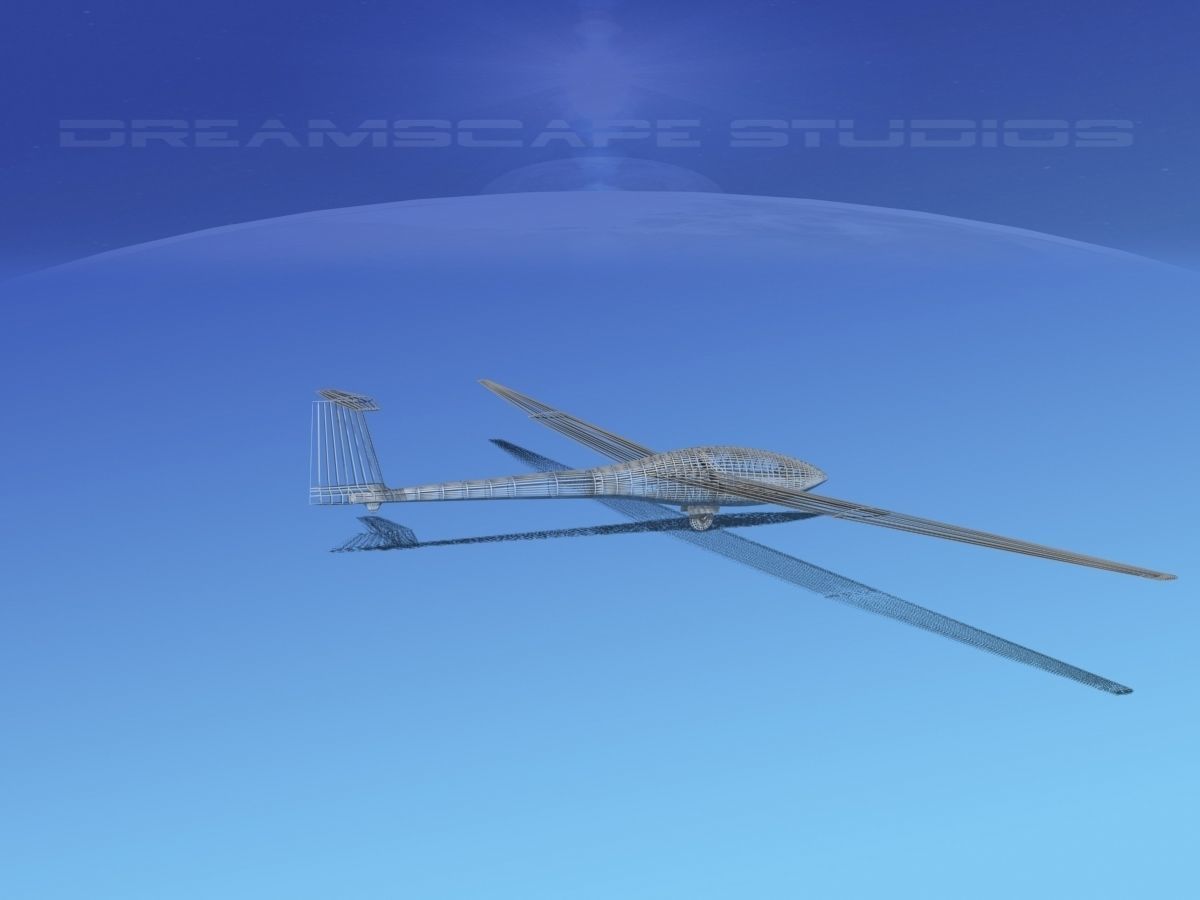 Glaser Dirks DG-200 15-metre Sailplane V06 3D model_12