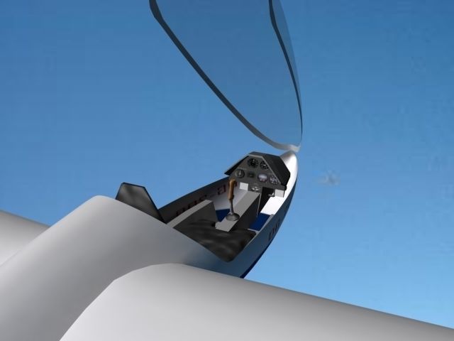 Glaser Dirks DG-200 15-metre Sailplane V06 3D model_10