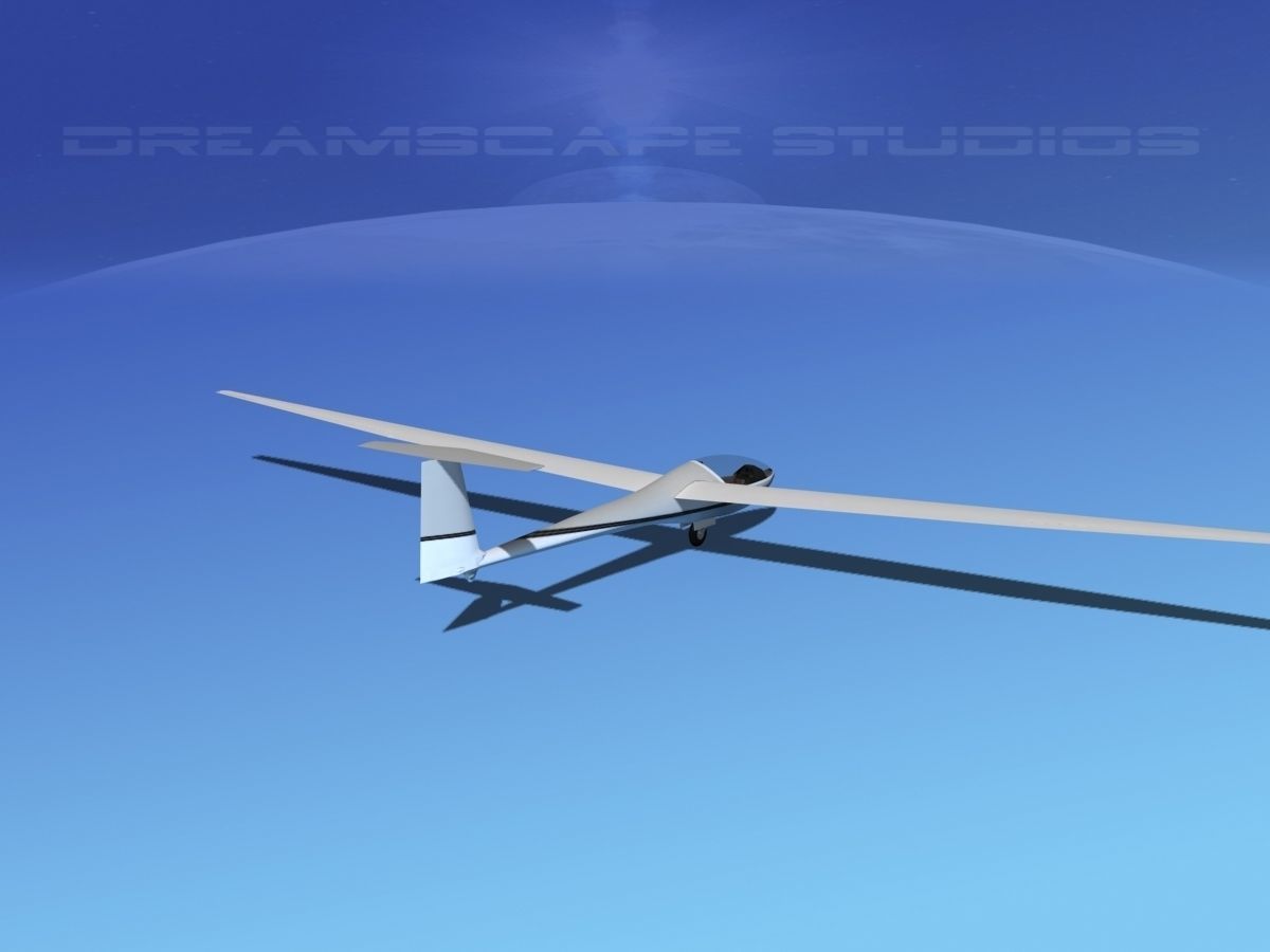 Glaser Dirks DG-200 15-metre Sailplane V07 3D model_2